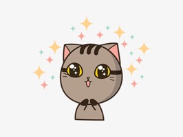 Express yourself in richer ways by using this adorable Drek the cat Animated Sticker Pack