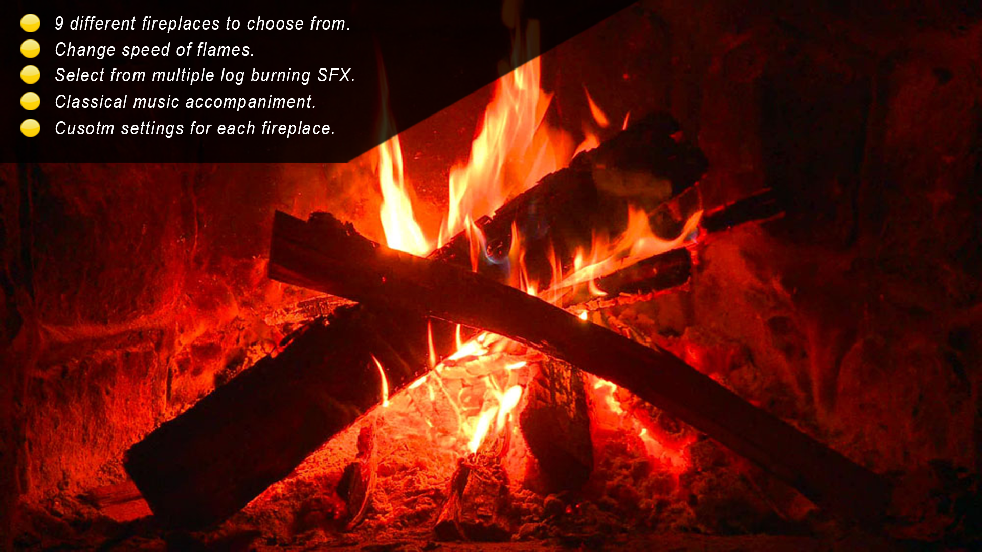 Virtual Fireplace XD screenshot 10