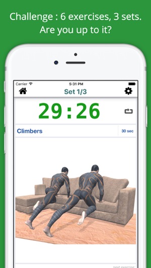 Home Sofa Workout Challenge Free - Lose Weight(圖2)-速報App