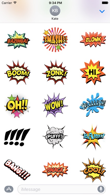 Comic Sticker for iMessage