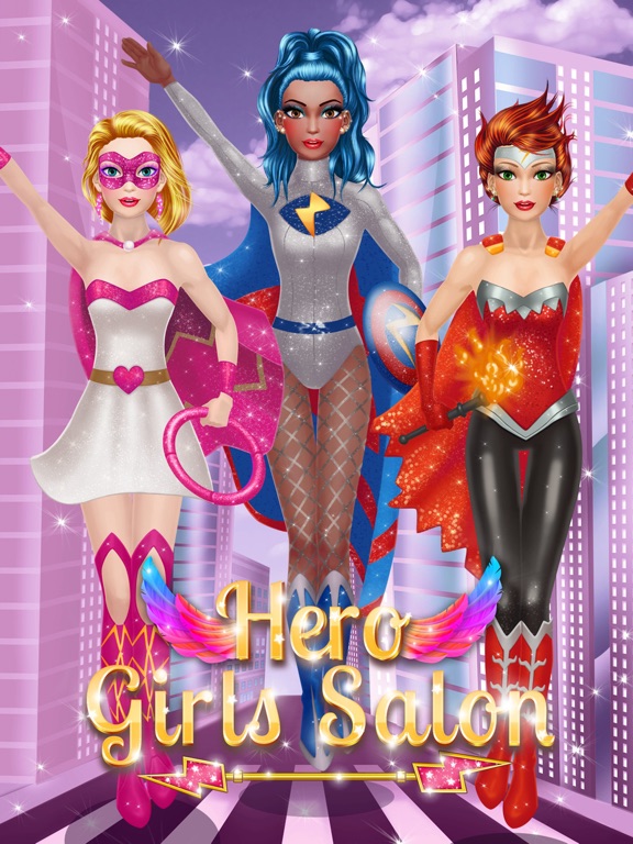 девушка супергерой салон - игры для детей на iPad