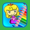 Kids painting princess preschool games