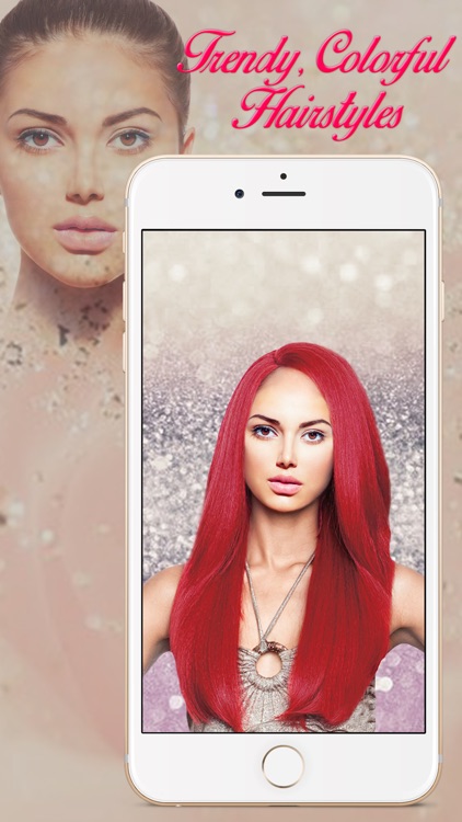 Virtual Hair Color Changer  Photo Montage for Hairstyle Makeover   Beauty Salon with Stickers by Malisa Markovic