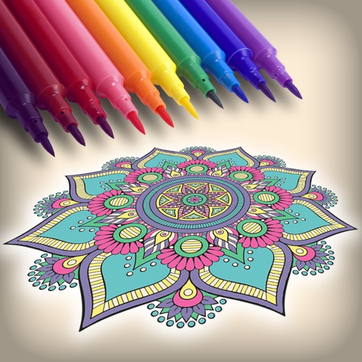 Abstract Anti Stress Coloring Pages for Adults iOS App