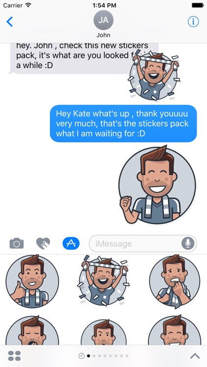 Soccer Fans Emoji Stickers - for iMessage