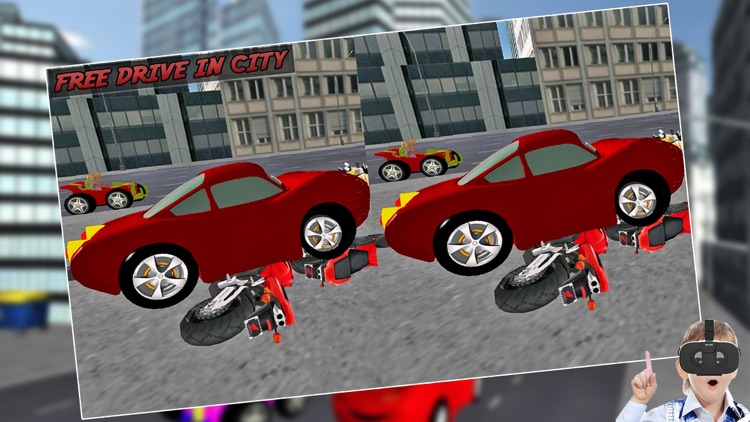 VR Crazy Kids Car Driving Free screenshot-3