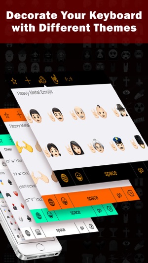 重金屬 Heavy Metal Emoji - 特殊顏文字貼紙大全&表情符號鍵盤輸入法(圖3)-速報App