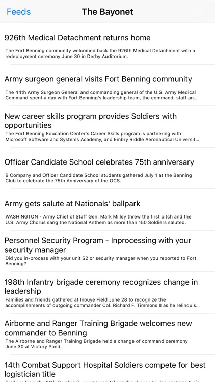 Army News - A News Reader for Members, Veterans, and Family of the US Army screenshot-3