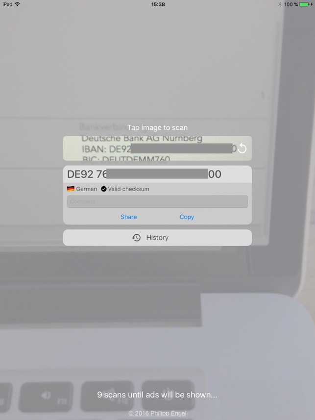 Iban Scanner On The App Store