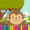 Monkey Coloring Game for Kids Second Edition