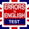 Errors in English Test