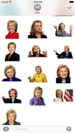 HILLARY CLINTON STICKERS - USA ELECTION SUPPORT(圖2)-速報App