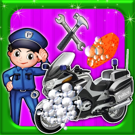 Police Motorbike Wash & Repair- Motorcycle Cleanup by Kashif Mahmood