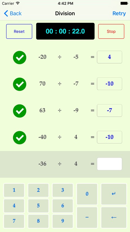 Negative Number Division