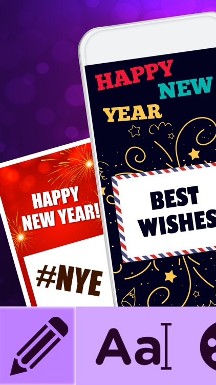 New Year Greetings Card Maker - Christmas E-Card.s