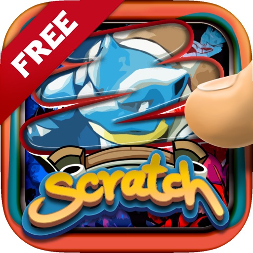 Scratch Photo Reveal Game "for Pokemon Red & Blue" iOS App