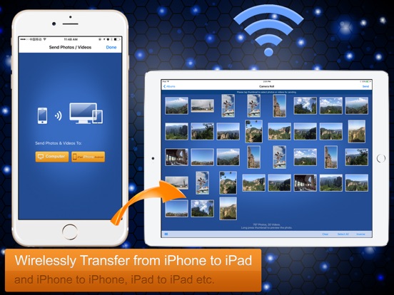 simple wireless transfer app