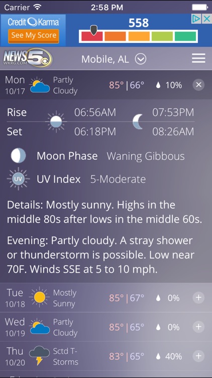WKRG WX – weather, radar, and forecasts screenshot-4
