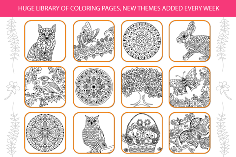 Inky Treasure - Coloring Book for Adults screenshot 2