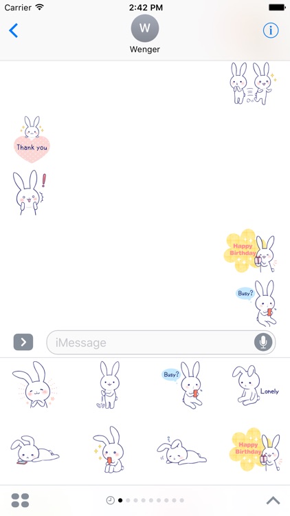 Rabbit Fun Stickers Chat