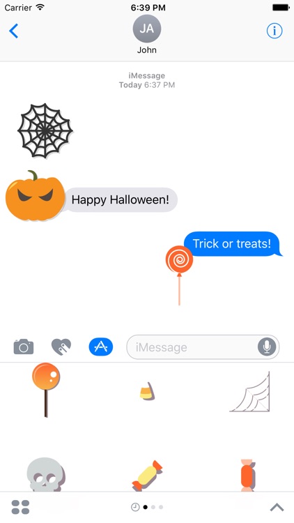 Halloween Sticker Pack and Emoji for iMessage Chat