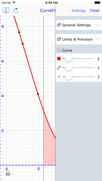 How to cancel & delete Curve Fit Graph Calculator from iphone & ipad 4