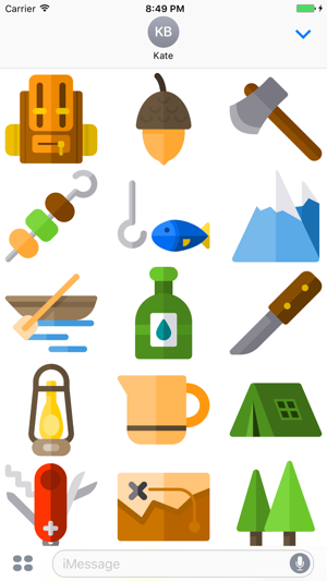 Hiking Stickers - Great Outdoor Emoji Add-on(圖2)-速報App