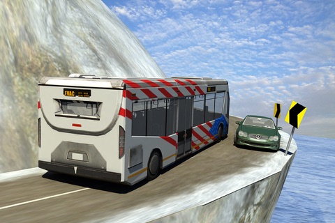 winter Snow hill Bus Driving simulator screenshot 4