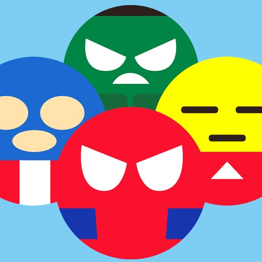 Superheroes Emoji Revolve - Emoticons Gamebattles iOS App