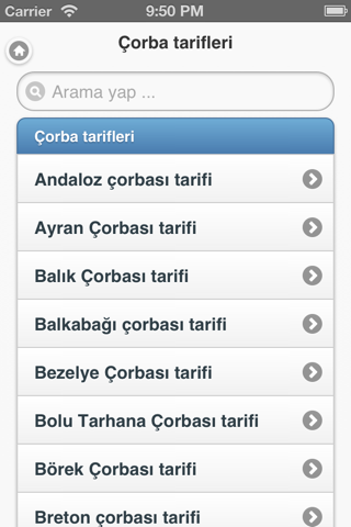 1500 Yemek Tarifi screenshot 2