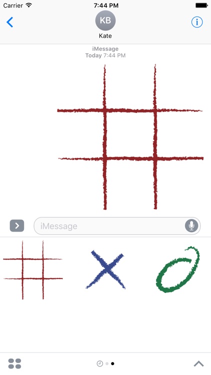 Tic Tac Toe Stickers