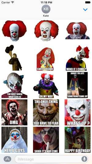 Creepy Clown - Scary Halloween Stickers(圖3)-速報App