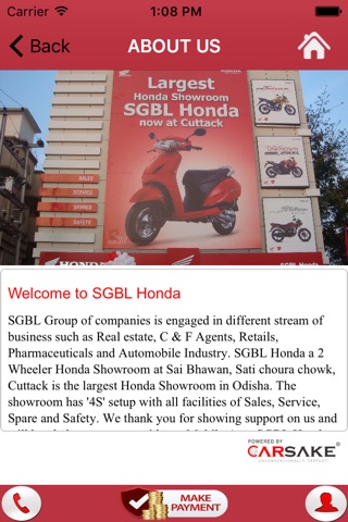 SGBL Honda App screenshot 4