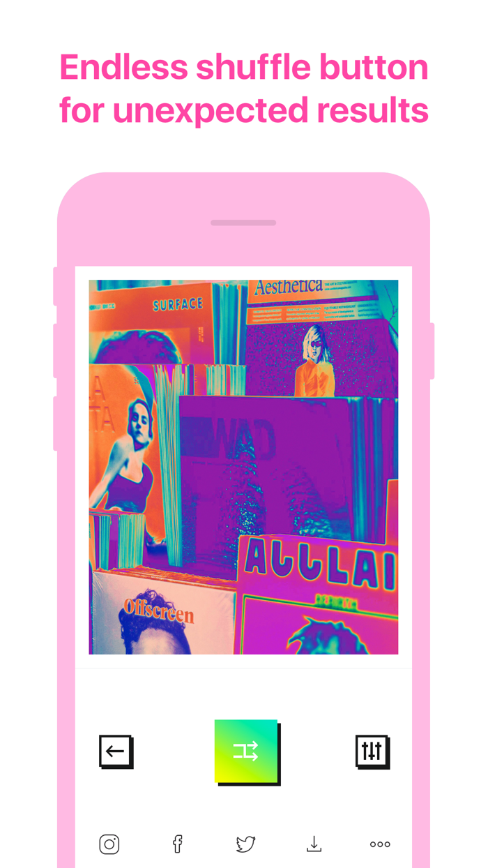 Ultrapop Infinite Shuffle of Effects for Images