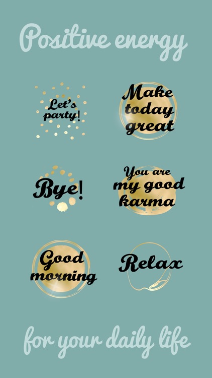 Think Positive animated Stickers