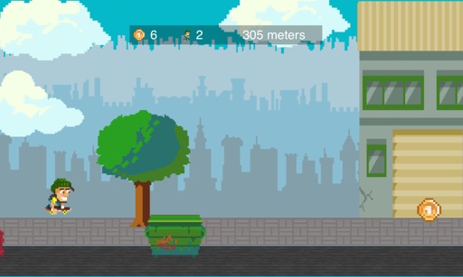 Retro Skate Pixel Art Platformer Game On TV Family Icon