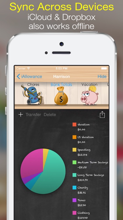 Allowances, Chore & Reward Charts: iAllowance screenshot-4