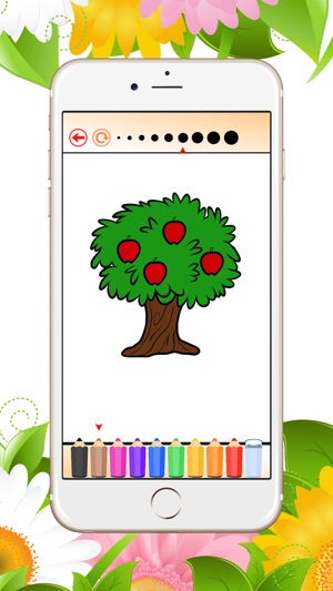 著色書花，樹：學畫畫和塗料(圖3)-速報App