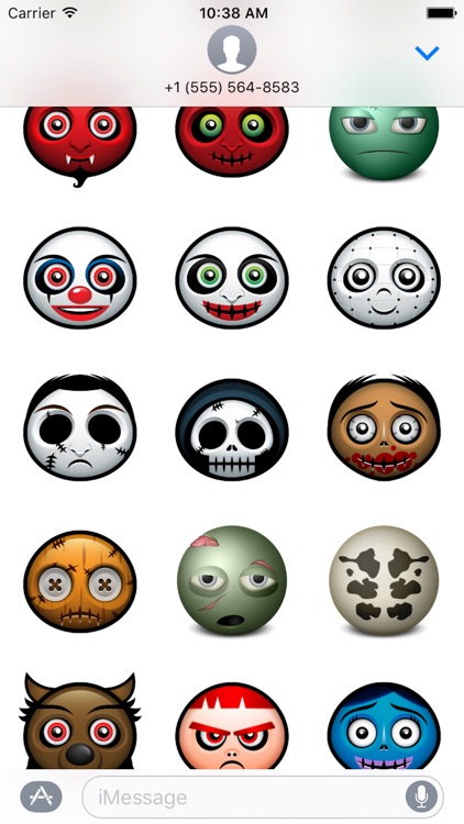 Halloween Face Emoji - Sticker