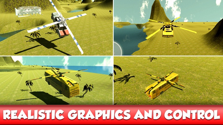 Flying Stunt Bus Driver : Auto Pilot Simulator screenshot-4