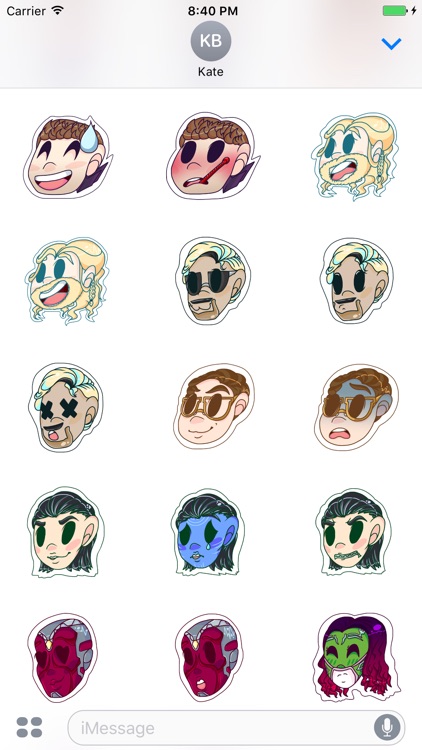 Heroes and Villains Stickers