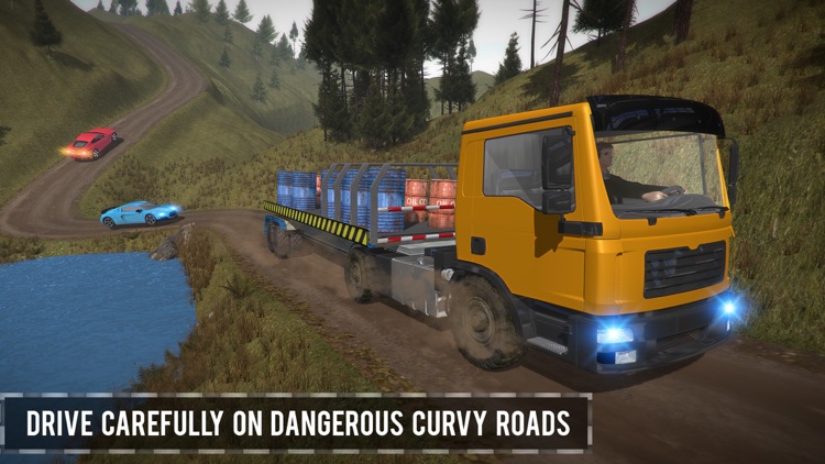 Trailer Truck Off Road Driving screenshot-3