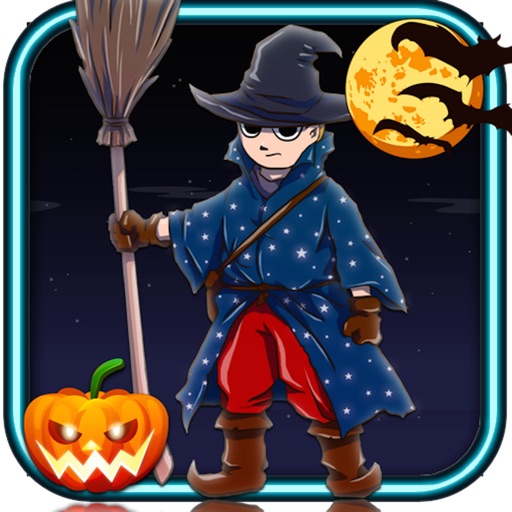Voila!! Magic Kid : Fun on Halloween Broomstick icon