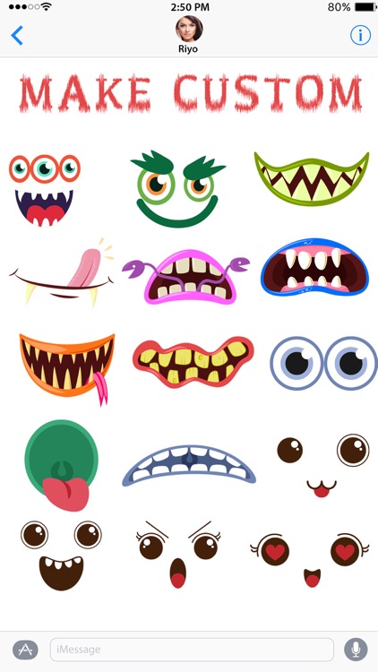 Monster Animated Stickers for iMessage App