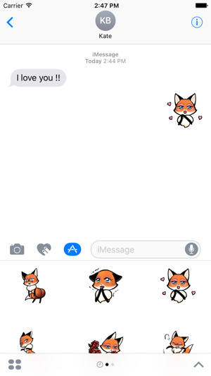 Fox Girl Beautiful Sticker For iMessages(圖4)-速報App