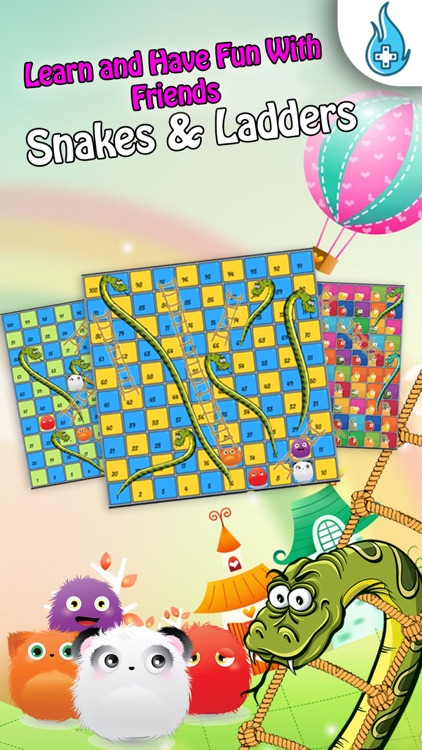 Snakes and Ladders Board Game & Math Quiz for Kids