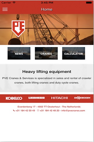 PVE Cranes & Services screenshot 3