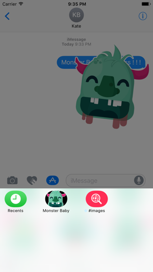 Baby Monster Sticker - Cute Messages(圖5)-速報App