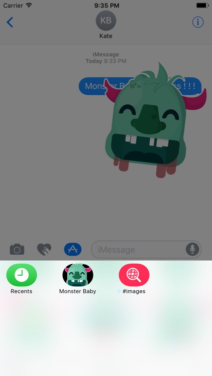 Baby Monster Sticker - Cute Messages screenshot-4