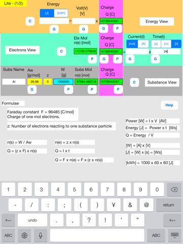 Faraday Calculator Lite screenshot 3